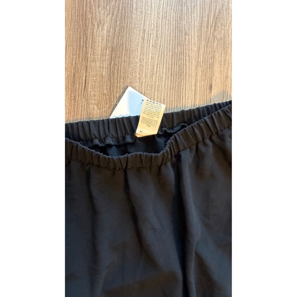 Verdusa Black Maxi Skirt High Low Asymmetrical Lace Trim Ruffle Gothic Boho - S - Picture 6 of 11